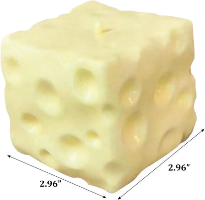 1pc 7cm Square Ultrathin Cheese Ball Squishy, TPR Shell Slow Rebound Squeeze Toy, No Filler, DIY Cheese Skin Squishy, Birthday/Halloween Gift, Perfect Gift, Stress Relief Gift For Teens Help me start selling