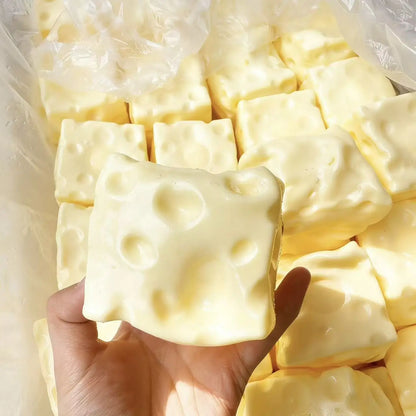 1pc 7cm Square Ultrathin Cheese Ball Squishy, TPR Shell Slow Rebound Squeeze Toy, No Filler, DIY Cheese Skin Squishy, Birthday/Halloween Gift, Perfect Gift, Stress Relief Gift For Teens Help me start selling