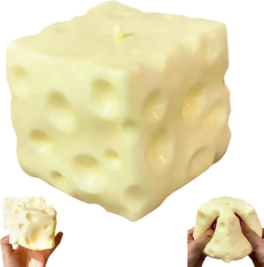 1pc 7cm Square Ultrathin Cheese Ball Squishy, TPR Shell Slow Rebound Squeeze Toy, No Filler, DIY Cheese Skin Squishy, Birthday/Halloween Gift, Perfect Gift, Stress Relief Gift For Teens Help me start selling